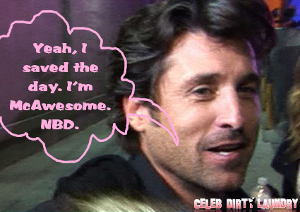 Patrick Dempsey Is A Superhero, Pulls Teen From Wrecked Car
