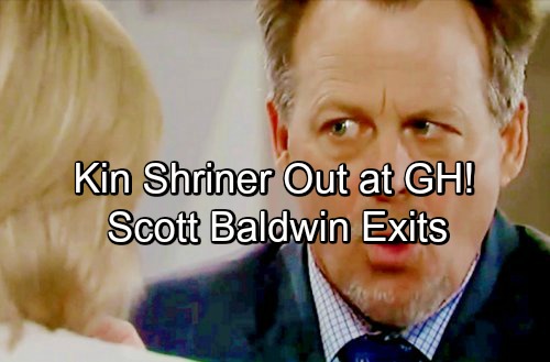 General Hospital Spoilers: Kin Shriner Out at GH – ‘Scott Baldwin Has Left the Building!’ – Shocking Casting News