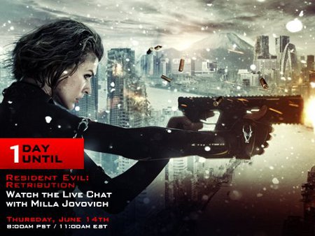 Action Packed ‘Resident Evil: Retribution’ Live Stream Event with Milla Jovovich (Video)