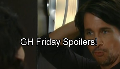 ‘General Hospital’ Spoilers: Friday Cliffhanger – Jason Gets Sam’s Shocking Truth – Finn Snaps at Obrecht – Lulu Visits Valentin