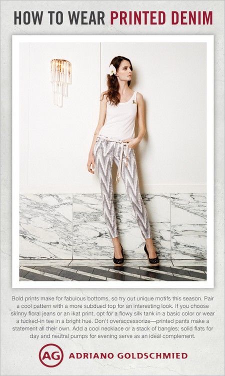 AG Jeans: ‘How To Wear Printed Denim’