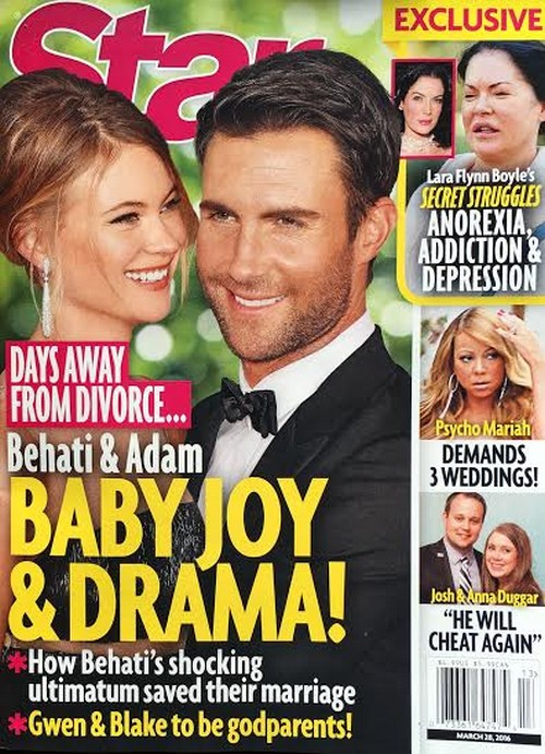 Adam Levine Divorce: The Voice Coach and Behati Prinsloo Marriage Trouble – Adam Forced to Allow Baby?