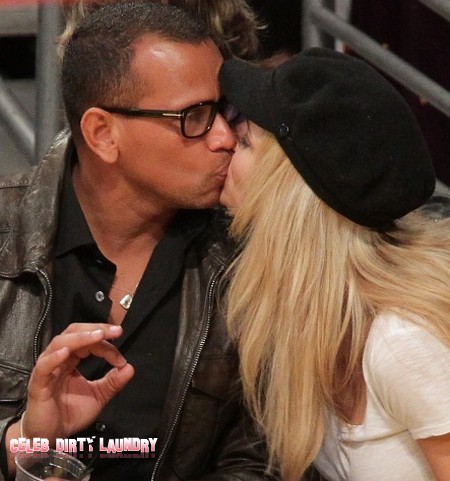 Alex Rodriguez At Lakers Game With New Flame Torrie Wilson (Photo)