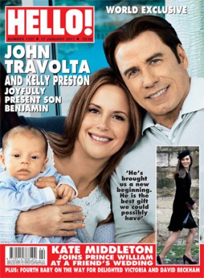 John Travolta and Kelly Preston Introduce Son Benjamin With Two Magazine Covers