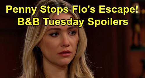 The Bold and the Beautiful Spoilers: Tuesday, April 21 – Penny Stops Flo’s Escape – Can’t Tell Wyatt Sally’s Illness Is Fake