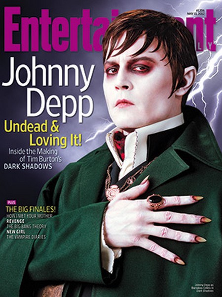 Johnny Depp As ‘Dark Shadows’ Barnabus Collins Covers ‘Entertainment Weekly’ (Photo)