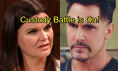 The Bold and the Beautiful Spoilers: Thorne Pushes Katie To Seek Full Custody of Will – Bill Fights Back, Nasty Custody War Is On