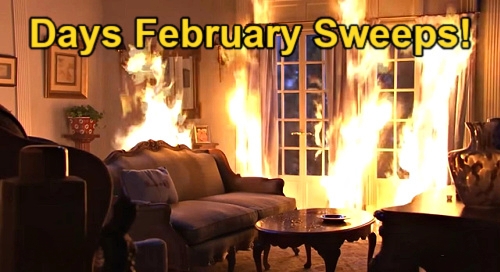 Days of Our Lives February Sweeps Preview: Horton House Fire, Valentine’s Surprises and Harris’ Hospital Crisis