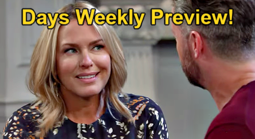 Days of Our Lives Preview: Week of February 12 – Holly & Nicole Return – Xander & Sarah Sizzle – No Pulse for Harris