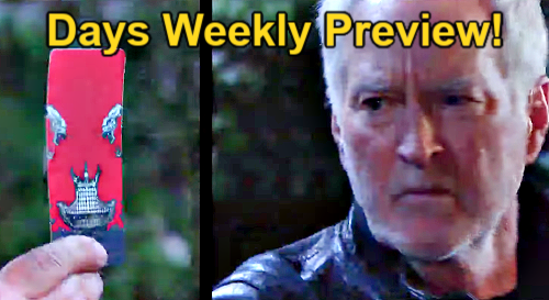 Days of Our Lives Preview: Week of February 5 – Mystery Man Takes Harris Down – Konstantin Flips John’s Pawn Programming Switch
