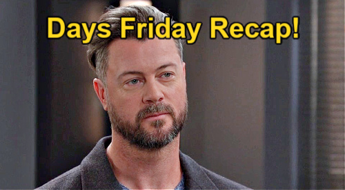 Days of Our Lives Recap: Friday, January 5 – Tate’s Jailhouse Blues – Theresa Calls EJ a Monster – Sarah’s New Home