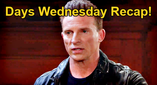 Days of Our Lives Recap: Wednesday, January 17 – Kilts & Gnomes, Charity Geocaching, Stefan’s Assault, Love Muffin Stories