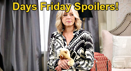 Days of Our Lives Spoilers Friday, January 19: Holly’s Goodbye, Konstantin’s Confrontation and Kate vs Harris