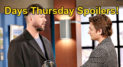 Days of Our Lives Spoilers: Thursday, January 4 – Johnny & Chanel’s Bubble Bursts – Justin Can’t Stop Tate’s Prison Trip