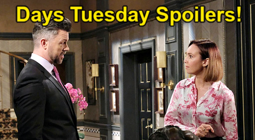 Days of Our Lives Spoilers Tuesday, April 21: Chad’s Suspicious Discovery – EJ Throws Gwen Out