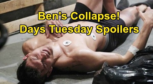 Days of Our Lives Spoilers: Tuesday, August 4 – Ben Collapses During Getaway – Chloe Spills, Ciara & Hope Rush to Eve’s Lair