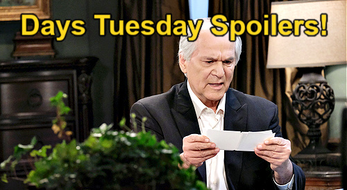 Days of Our Lives Spoilers: Tuesday, January 9 – Theresa’s Unexpected Visitor – Kristen Comforts Brady – Konstantin’s Revelation