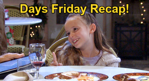Days of Our Lives Spoilers: Friday, December 2 Recap – Rachel’s Wedding Wish for Brady & Kristen – Susan Ghost Surprise