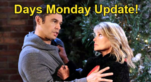 Days of Our Lives Spoilers: Monday, December 12 Update – Xander Tied Up with Bonnie, Gwen’s Double Attack – Justin’s Scarf Clue