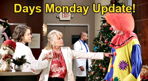 Days of Our Lives Spoilers: Monday, December 26 Update – Bonnie Attacks Real Clown – Xander Busted – Alex & Stephanie Celebrate