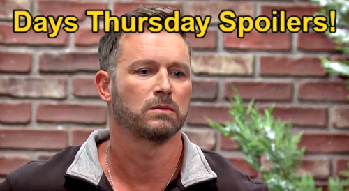 Days of Our Lives Spoilers: Thursday, February 1 – Brady Is Theresa’s Hero – Sloan & Eric’s Bedroom Brakes