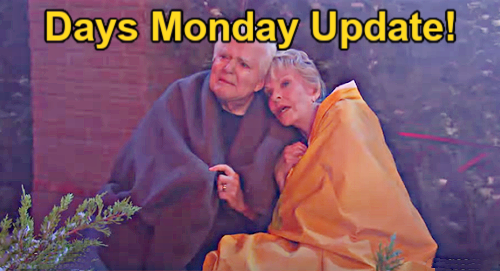 Days of Our Lives Update: Monday, February 12 – Kate Chases Intruder – Tripp Saves Harris – Chad’s Disturbing Call