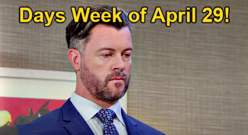 Days of Our Lives Week of April 29: Theresa’s Prenup Problem – Nicole Confesses Torn Heart – Leo Spills to EJ