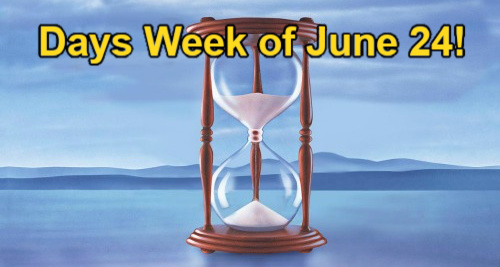 Days of Our Lives Week of June 24: Gabi Recast Debuts, Tate & Holly Busted, Brady’s Theory and Chanel Hospitalized
