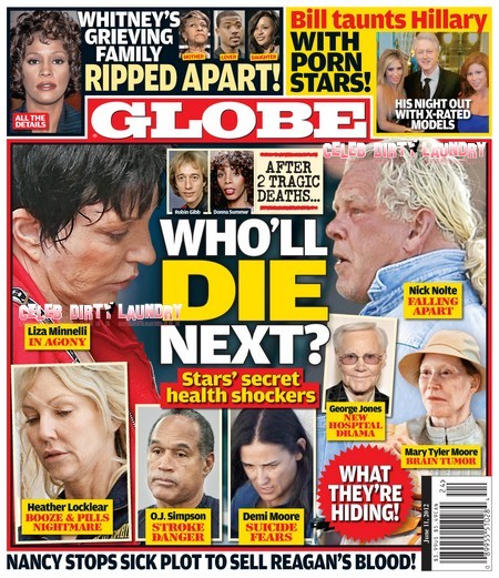 GLOBE: Death Watch For Demi Moore & O.J. Simpson – Secret Health Shockers Revealed