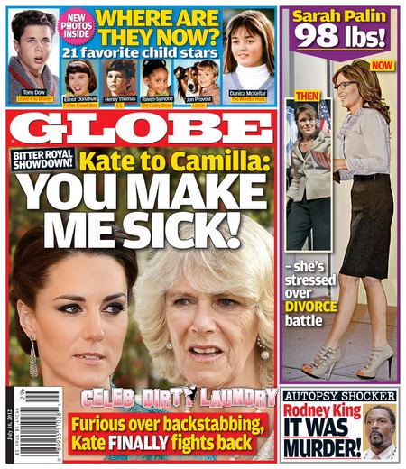 GLOBE: Kate Middleton Tells Camilla Parker-Bowles ‘You Make Me Sick!’