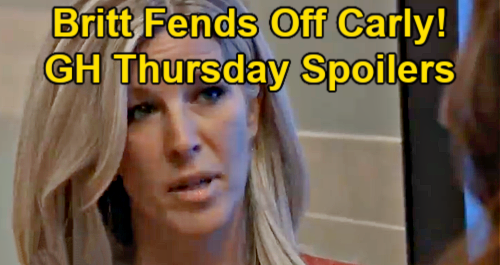 General Hospital Spoilers: Thursday, June 17 – Britt Tells Carly Jason’s Her Man – Finn’s New Cure – Liz’s Peter Problem