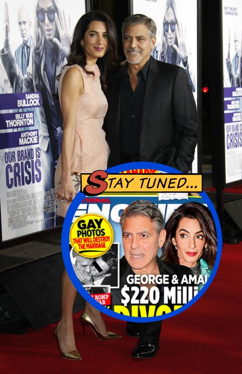 George Clooney Divorce: Amal Alamuddin’s Pals Urge Break Up After Photos of Actor Kissing Another Man Pop Up?