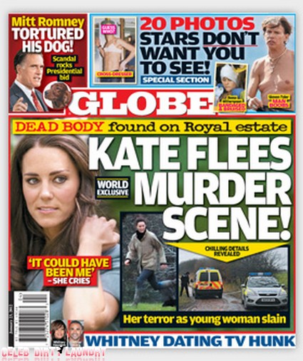 Horrified Kate Middleton Flees Murder Scene (Photo)