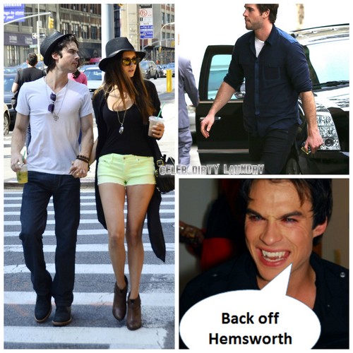 Ian Somerhalder Tells Liam Hemsworth “Back Off Nina Dobrev”