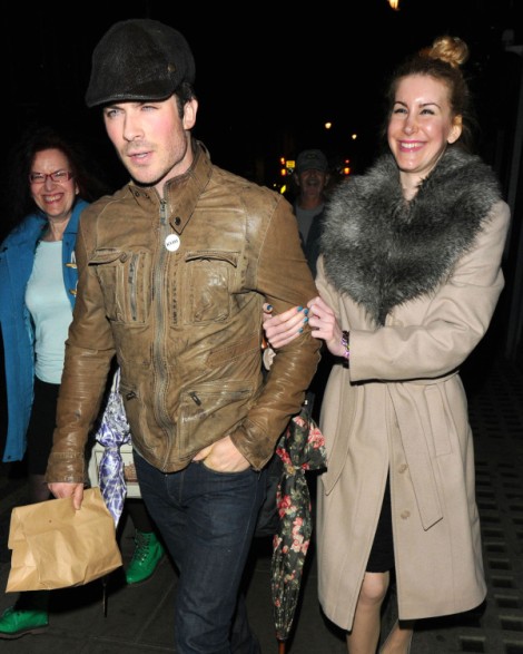 Ian Somerhalder Leaves Club With New Girl, Trying To Make Nina Dobrev Jealous? (PHOTOS)