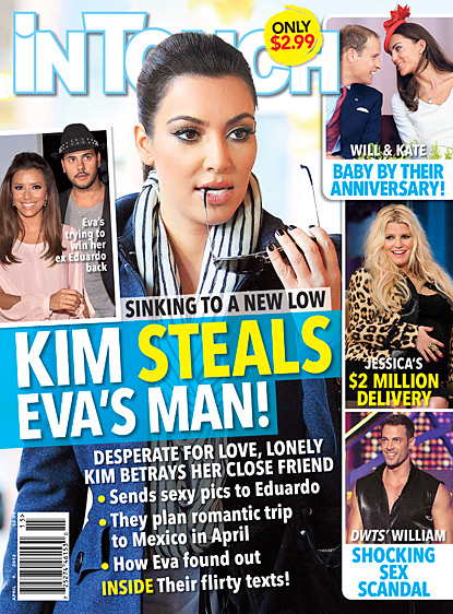 Kim Kardashian Steals Eva Longoria’s Man By SEXting