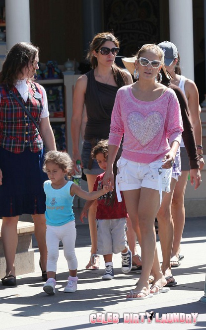 J Lo Spotted In Disneyland With Kids