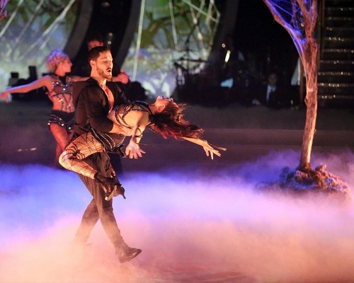 Janel Parrish and Val Chmerkovskiy Dancing With the Stars Contemporary Video Season 19 Week 8 #DWTS