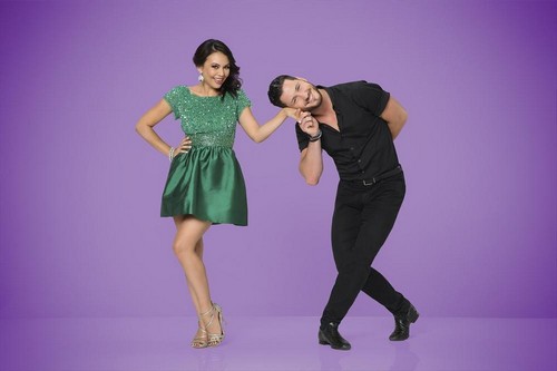 Janel Parrish and Val Chmerkovskiy Definitely Dating: Dancing With the Stars – Increase In PDA
