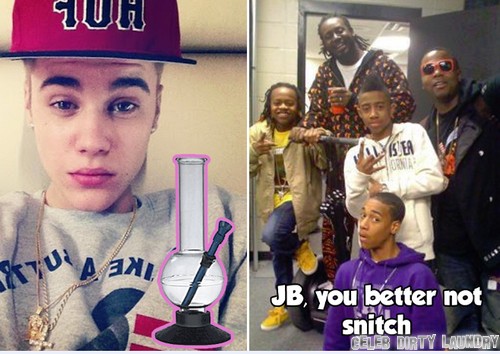 Justin Bieber Throws Bong Water Out Of Van – Confirms Stoner Status? (PHOTOS)