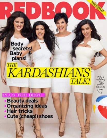 Kim, Kourtney, Khloe Kardashian Cover Redbook May 2011