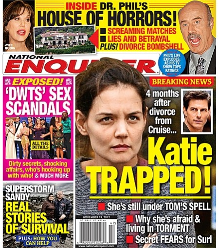 Katie Holmes Trapped By Tom Cruise, Still Living In Fear!