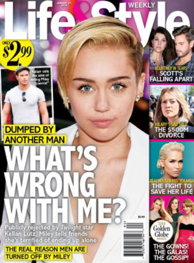 Miley Cyrus Dumped by Kellan Lutz and Demands to Know Why Men Can’t Love Her! (PHOTO)