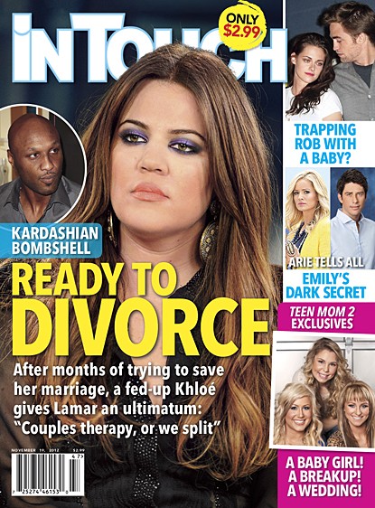 Khloe Kardashian Demands Lamar Odom Attend Couples Therapy Or She wants A Divorce
