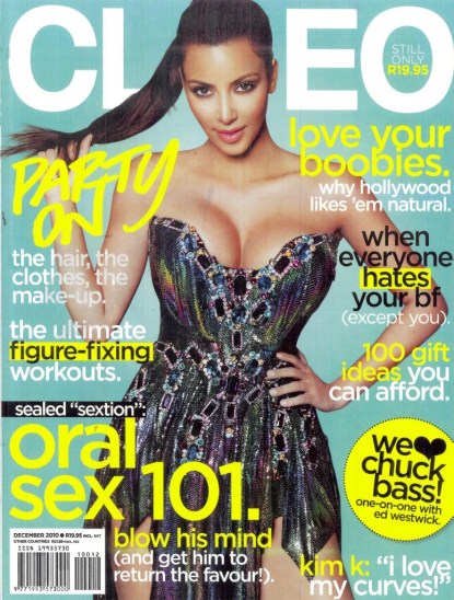 Kim Kardashian Is Cleo South Africa’s December 2010 Cover Girl