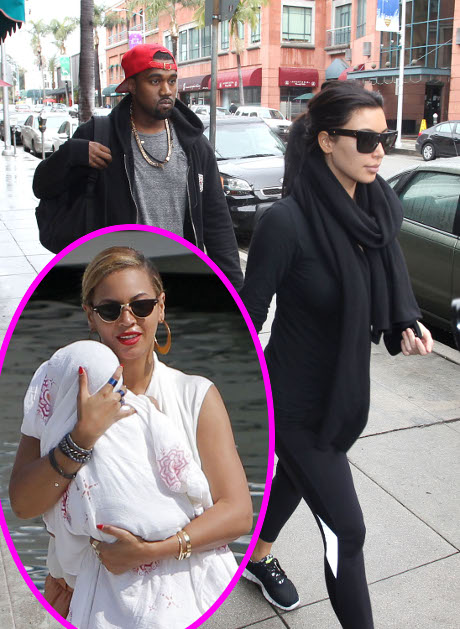 Kim Kardashian and Beyonce Fight Over Pregnancy and Blue Ivy Carter (Video)