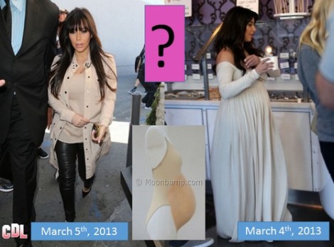 Kim Kardashian’s Baby Bump Mysteriously Disappears – Is She Padding For The Cameras? (Video)