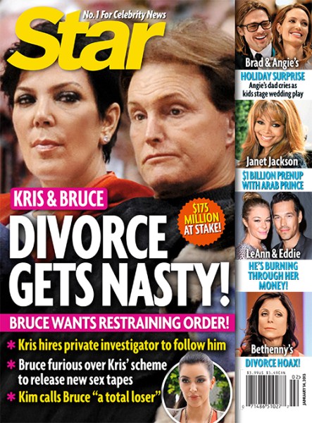 Kris Jenner, Bruce Jenner Divorce Gets Nasty – Bruce Wants Restraining Order