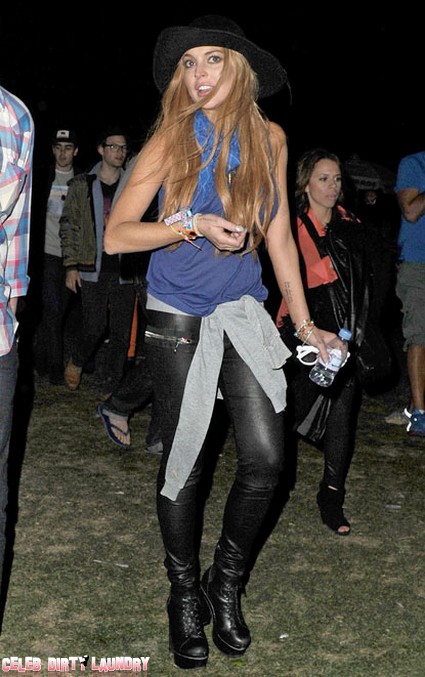 Lindsay Lohan Defends Weekend Partying At Coachella (Photo)