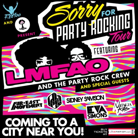 Giveaway: 2 Tickets To See LMFAO and the Party Rock Crew and Special Guests